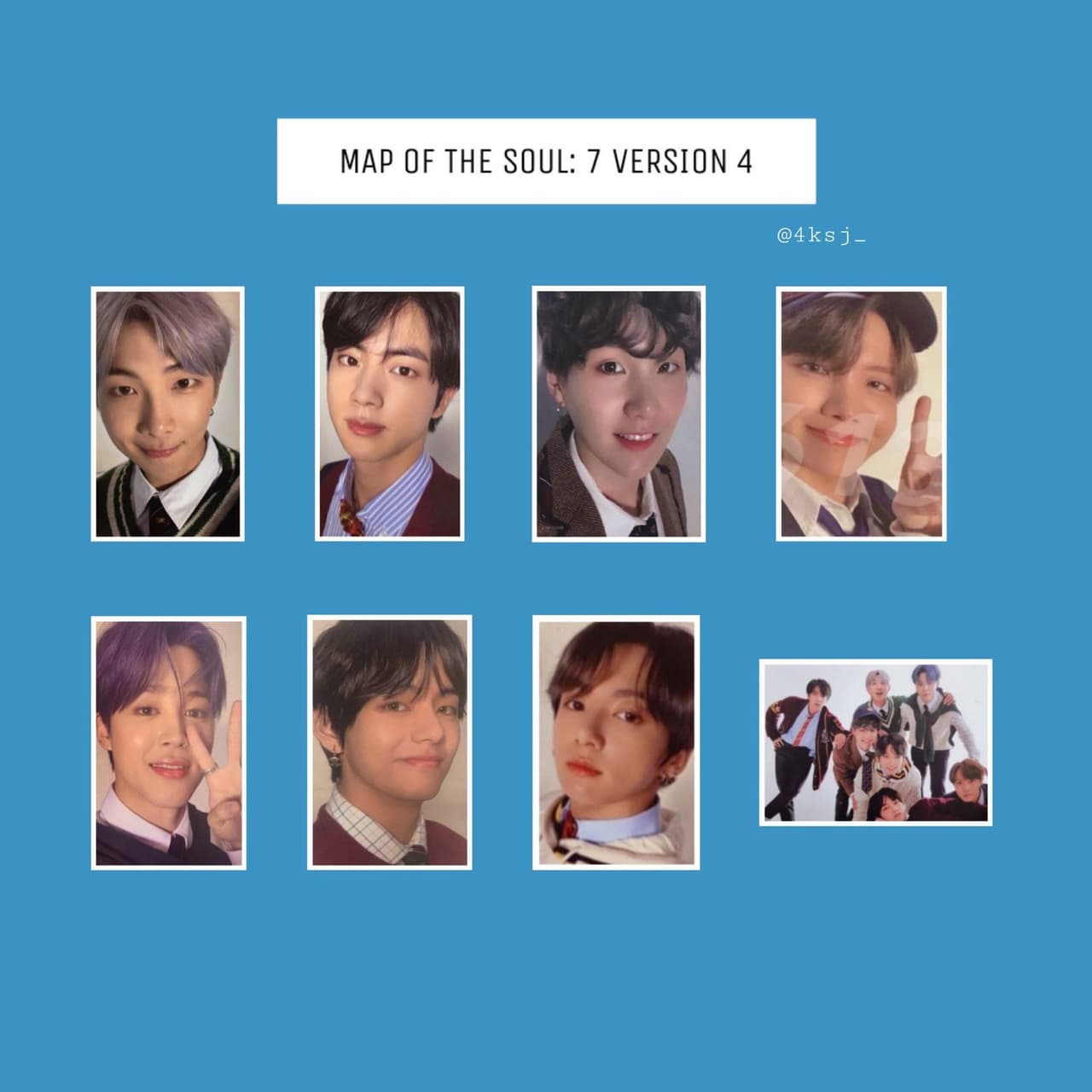 Bts Map of the Soul 7 Version 1 Photocard - Norway