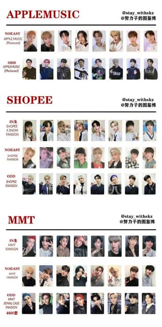 STRAY StrayKids IN生 Applemusic shopee リノ トレカ KIDS - 1ST
