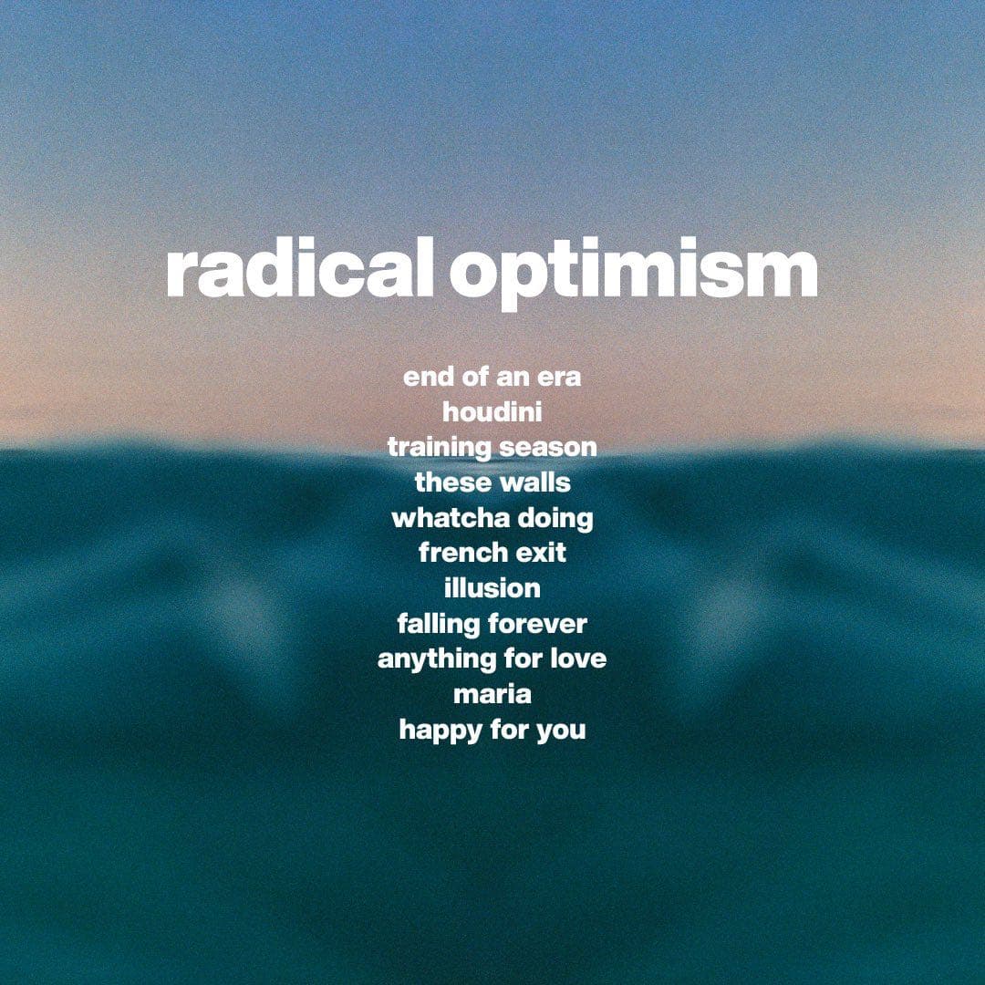 英國女歌手杜娃黎波 (Dua Lipa) 宣佈全新第三張錄音室專輯《Radical Optimism》! - Ricky (@ricky ...