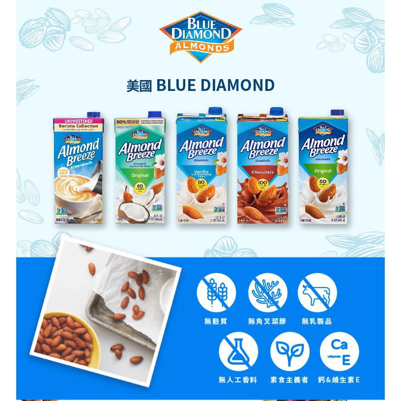 美國 Almond Breeze|經典杏仁奶(6入以上請選宅配) - 呷菜板 | Dcard
