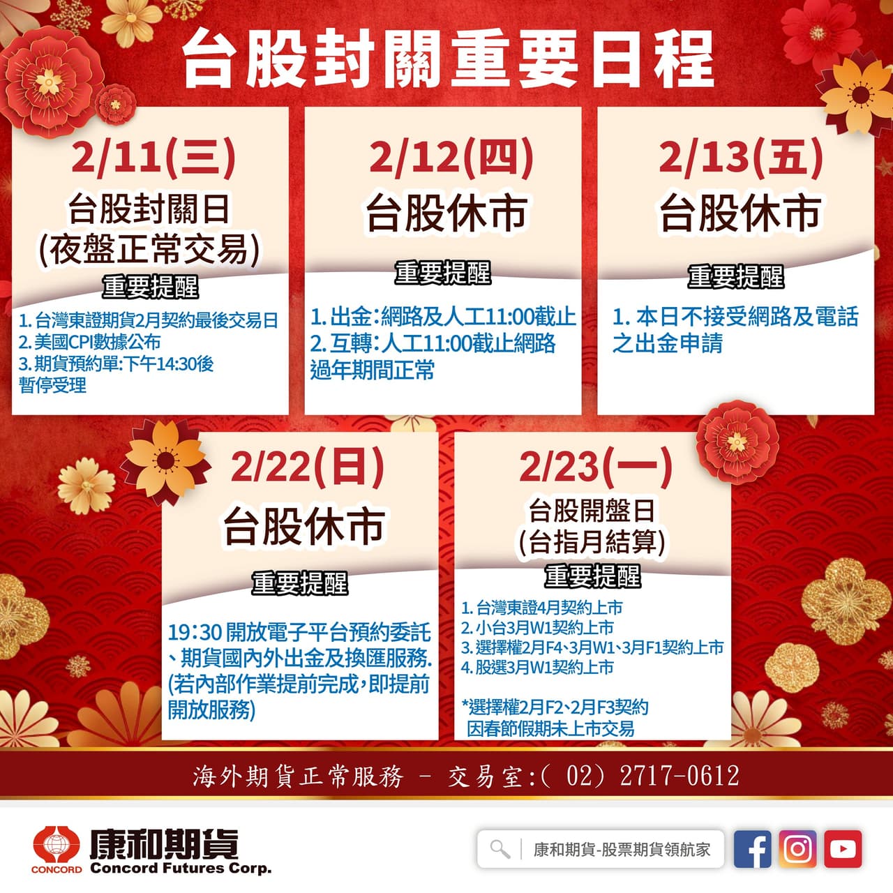 分享2026台股封關日｜過年前最後期貨出金時間、 2月台指結算日- 股票板| Dcard