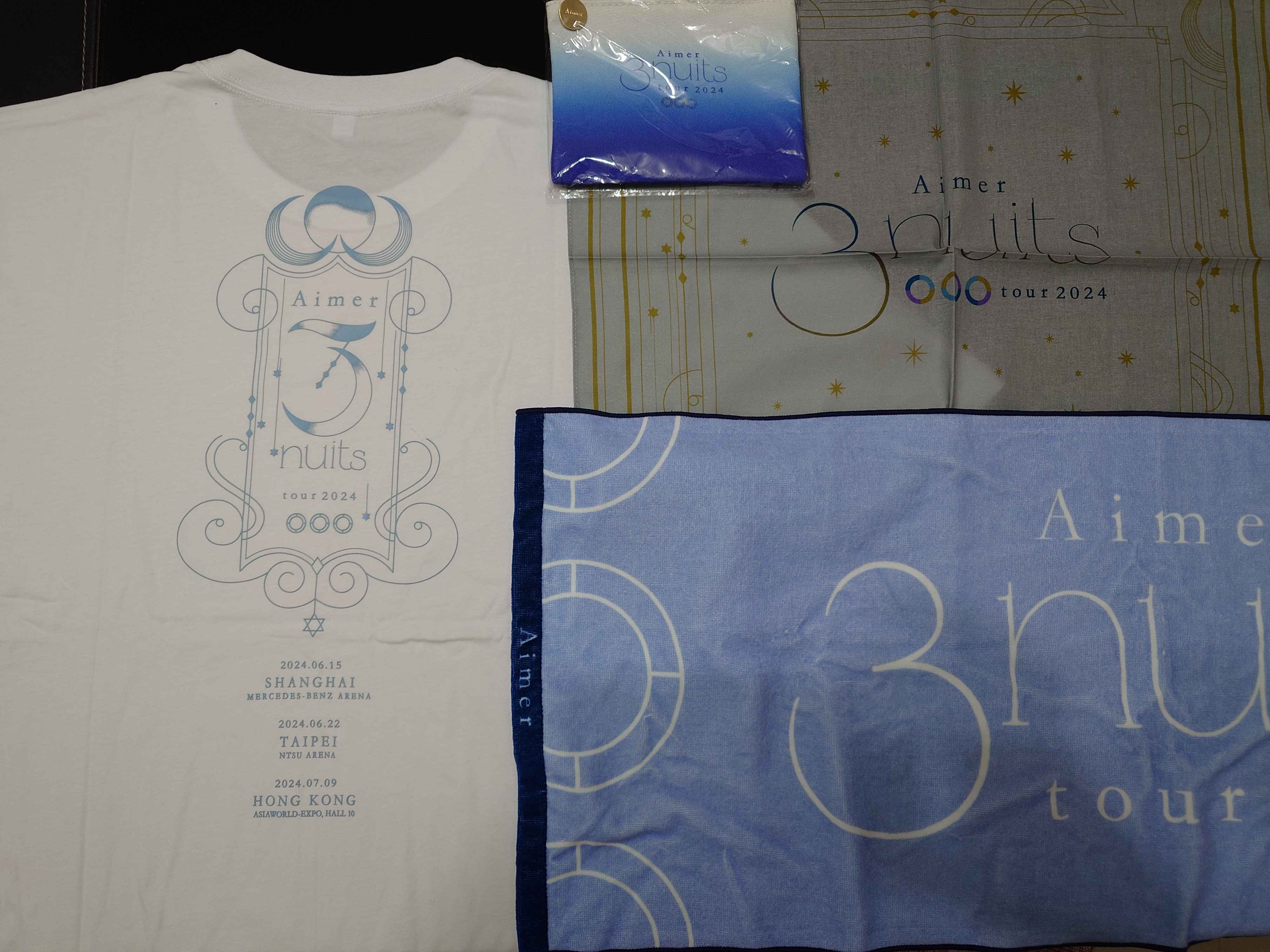 Aimer 3 nuits tour 2024 Tシャツ