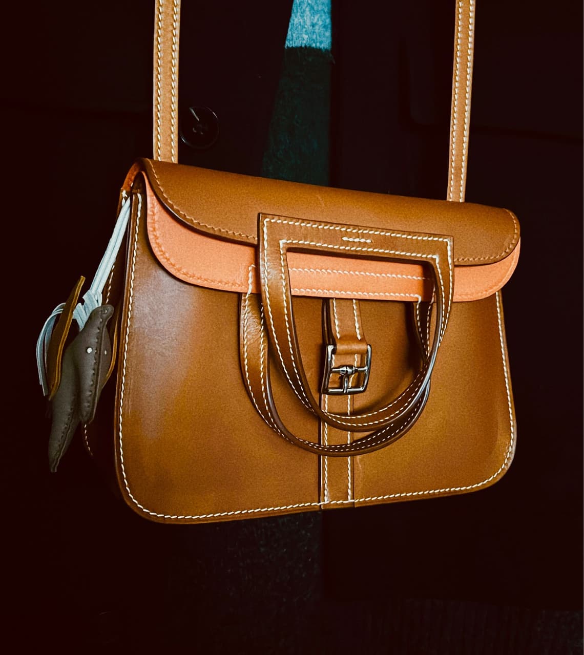 #分享 Hermes 愛馬仕 停產的 Mini Halzan Barenia馬鞍皮/ 拼色 - 精品板 | Dcard