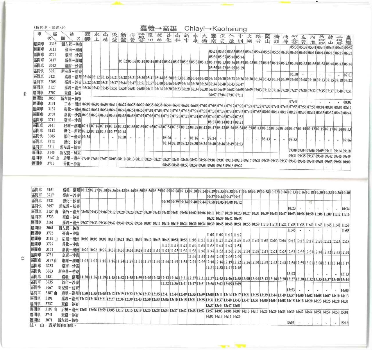 臺灣鐵路火車時刻表-2022年06月29日星期三製發 (Taiwan Railways Train Timetable-Printed On ...