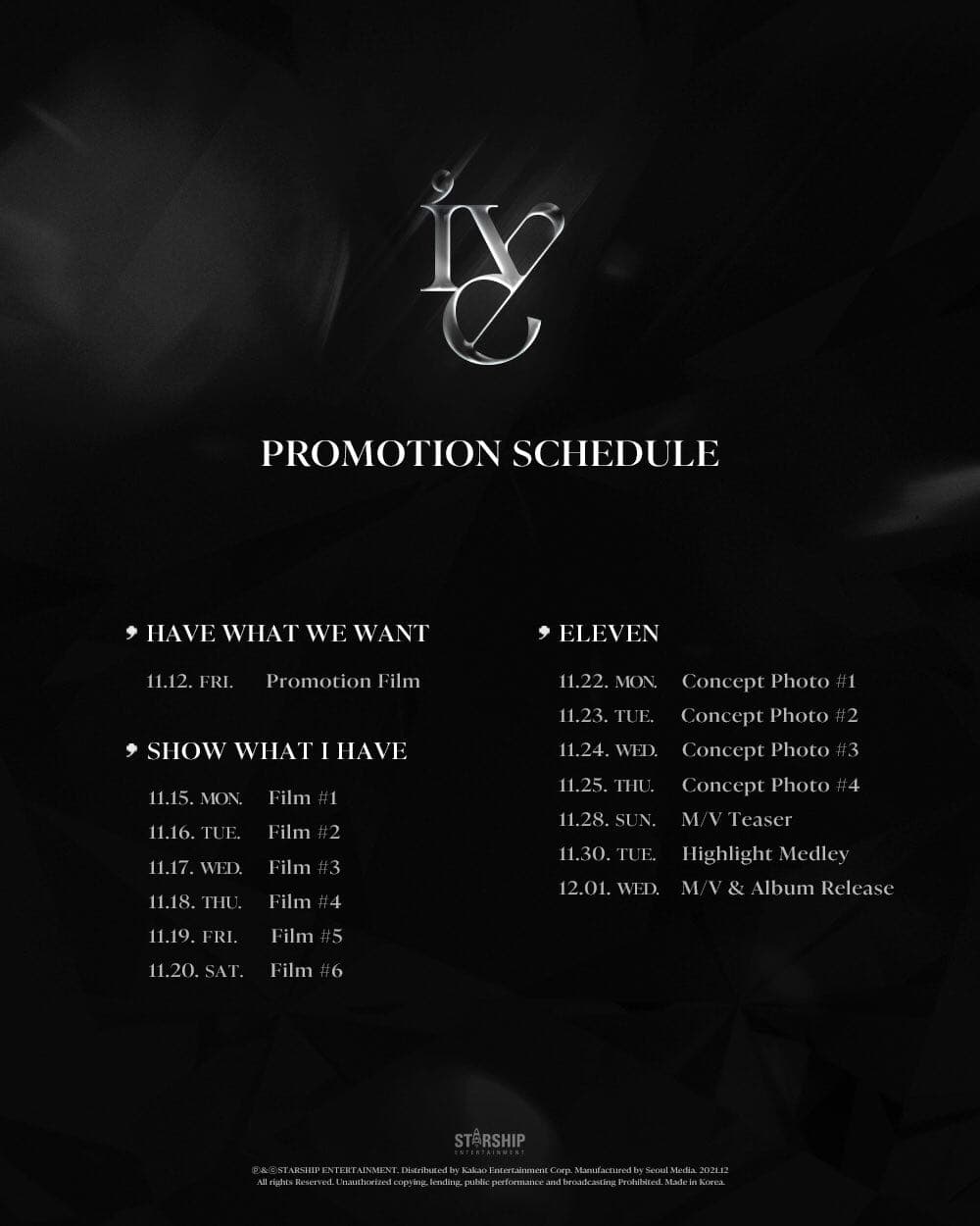 #閒聊 IVE至今所有專輯schedule - IVE板 | Dcard