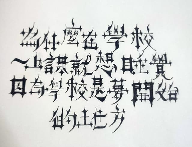 流行字體精靈字,那中文字一定看的懂! - 寫字的若卿 (@xlisa) | Dcard