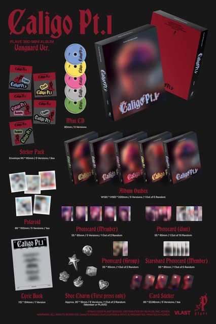 回歸PLAVE 3rd Mini Album 'Caligo Pt.1'專輯配置*隨時更新特典
