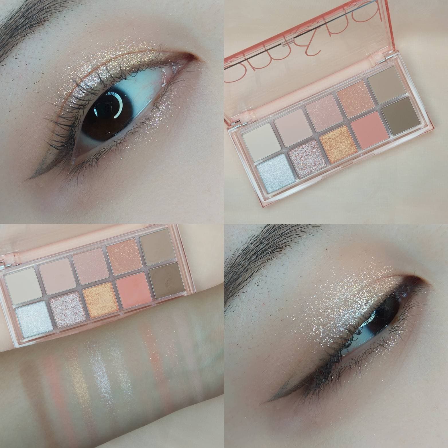 試色 Romand 秘密花園十色眼影盤 08 Peach Dahlia Garden 美妝板 Dcard