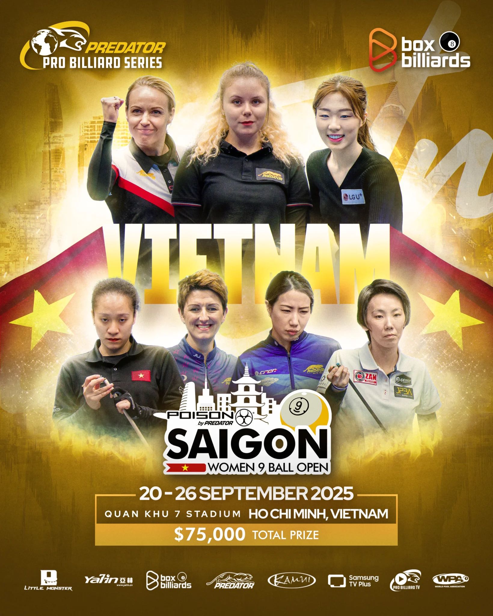 🇻🇳Poison Saigon女子9號球公開賽9/20-9/26 🇹🇼魏子茜奪冠