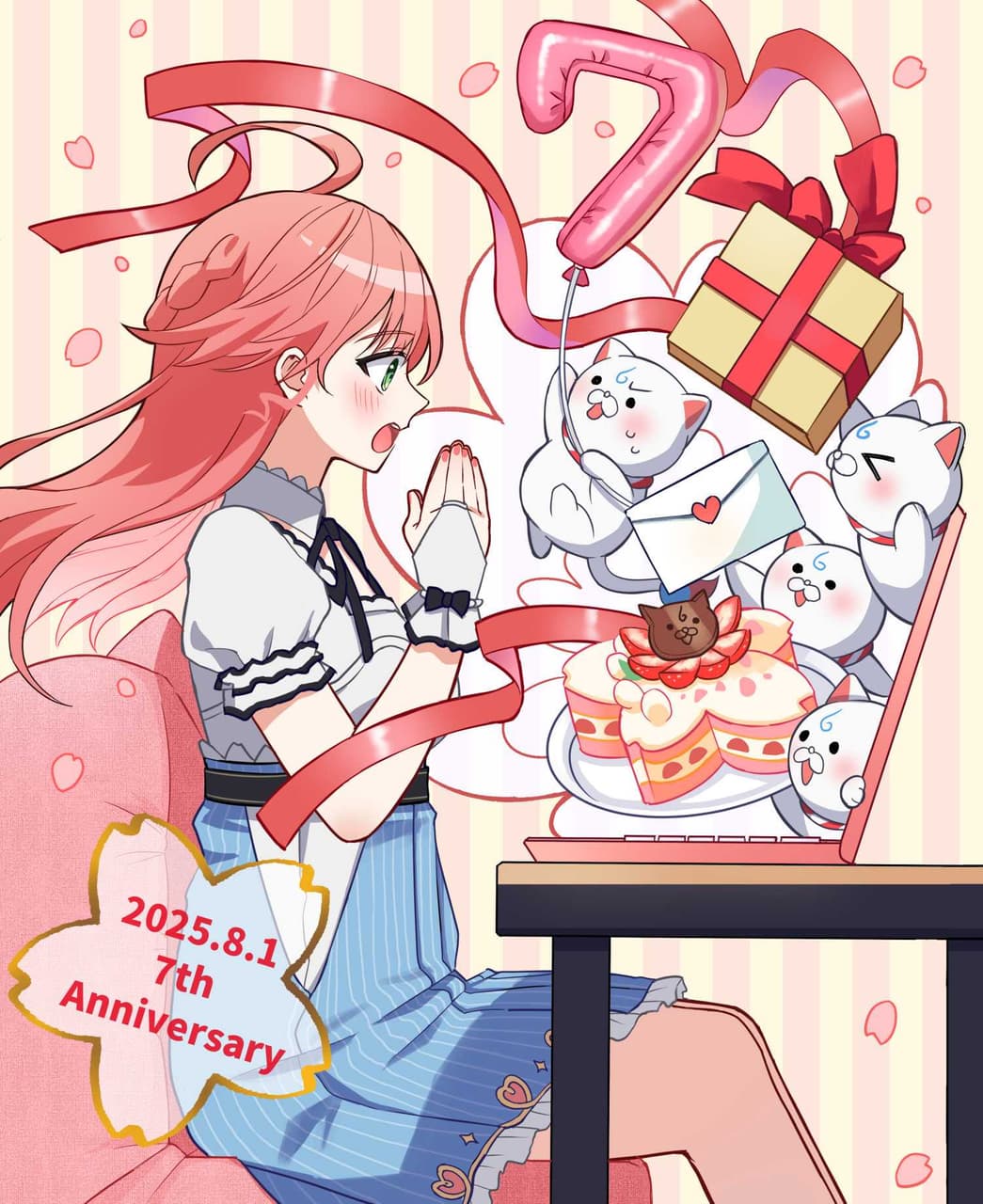 7周年🎁🎈✨ おめでとうございます👏🌸💞 - さくらみこのみこぴー