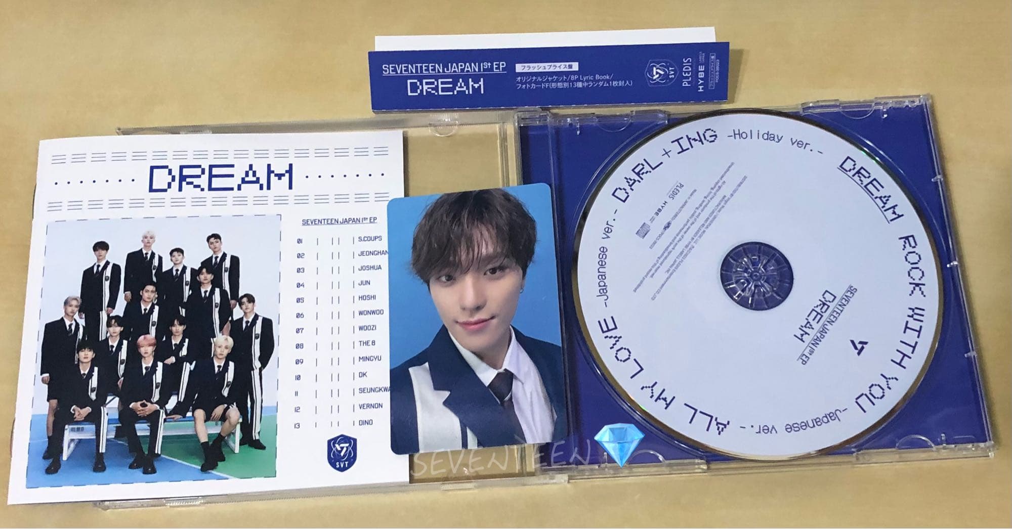 開箱SEVENTEEN首張日本EP💎DREAM💎A盤.C盤.通常盤.快閃盤 - SEVENTEEN