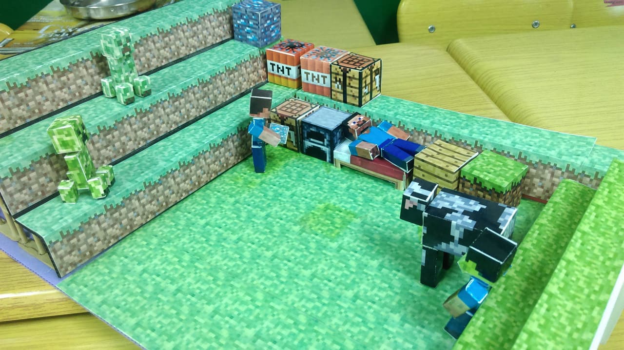 #紙#Minecraft#無聊做 - 手作板 | Dcard
