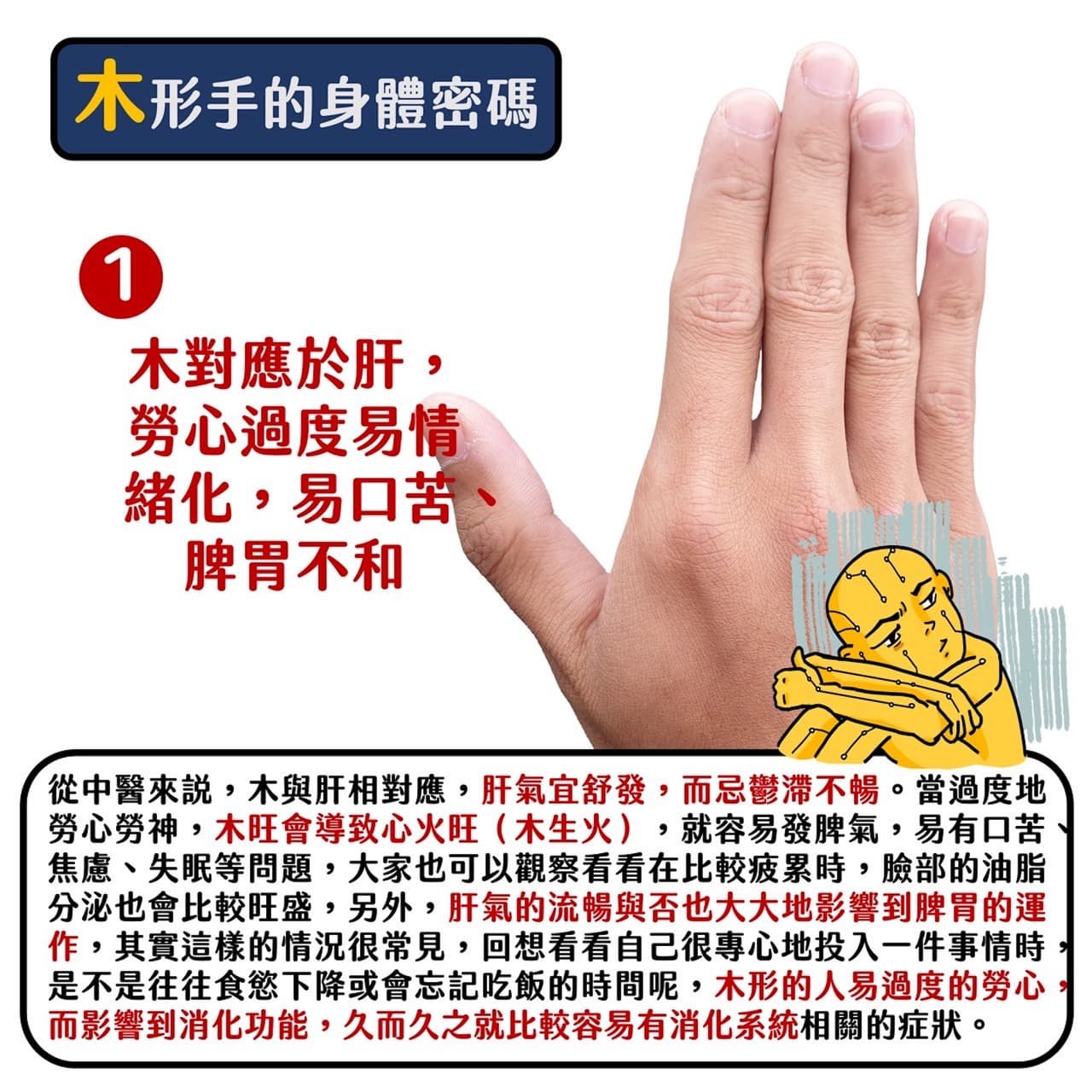 中醫師X命理師 - 木形手深入解析! - 手相夏多 (@kshad0w) | Dcard