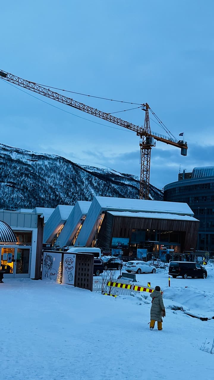 挪威的Polaria 海獅翻滾下水好可愛喔喔喔喔建築看起來像個廢墟🤣 其實是建築師想呈現冰塊的堆疊入內需要295 克朗