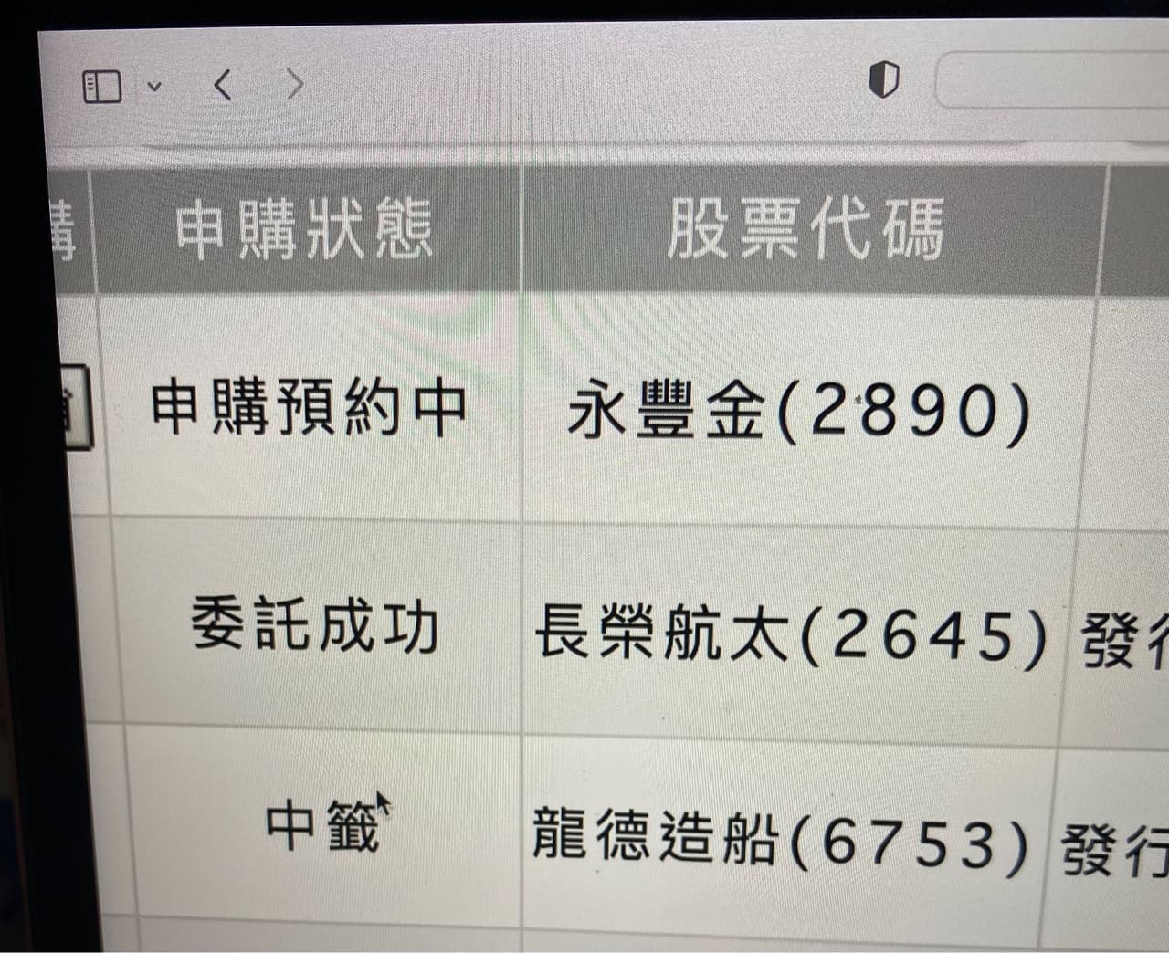 分享龍德造船未中籤- 股票板| Dcard