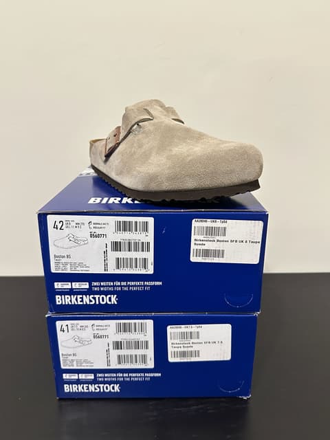 我要賣 Birkenstock Boston SFB Taupe 沙灰色 二手交易板 Dcard