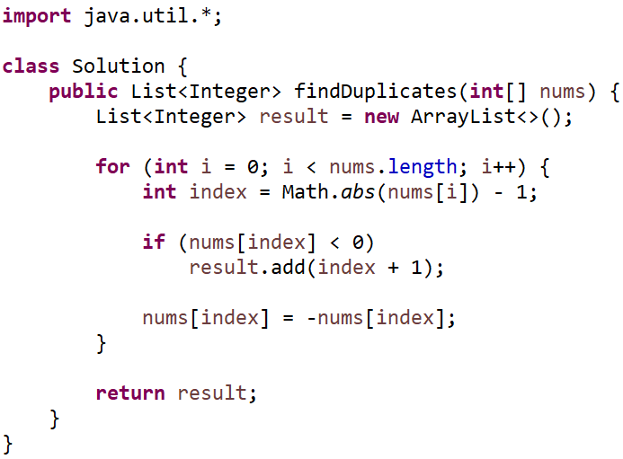 #分享 【程式邏輯思維分享】LeetCode經典題目解析(Find All Duplicates in an Array) - 軟體工程師板 ...