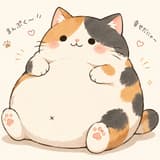 肚子大大的胖貓