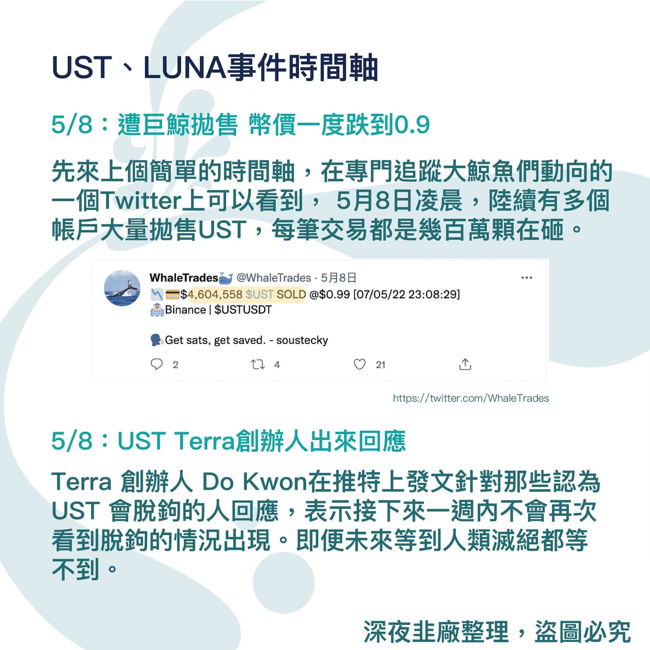 資料整理LUNA與UST幣暴跌事件超詳細懶人包！ - 區塊鏈板| Dcard