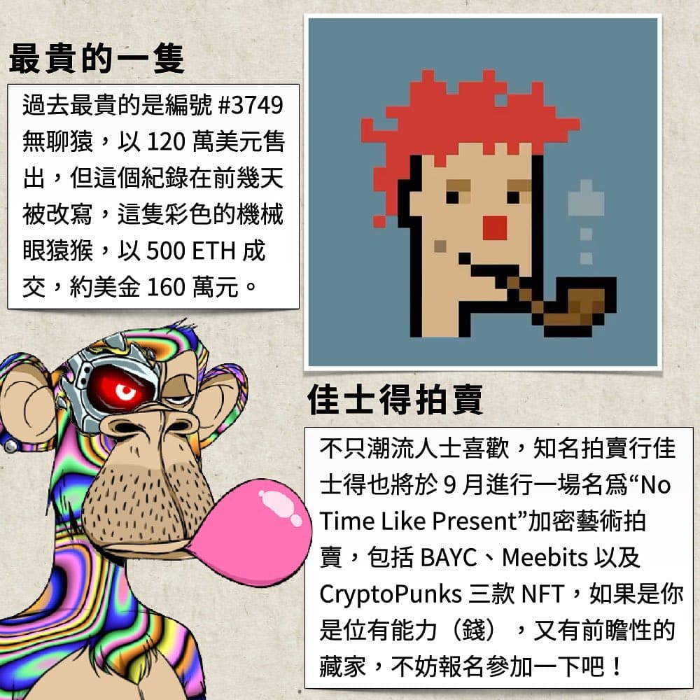 Curry花18萬美金買了一個潮流猴子頭像🐒 - NBA板| Dcard