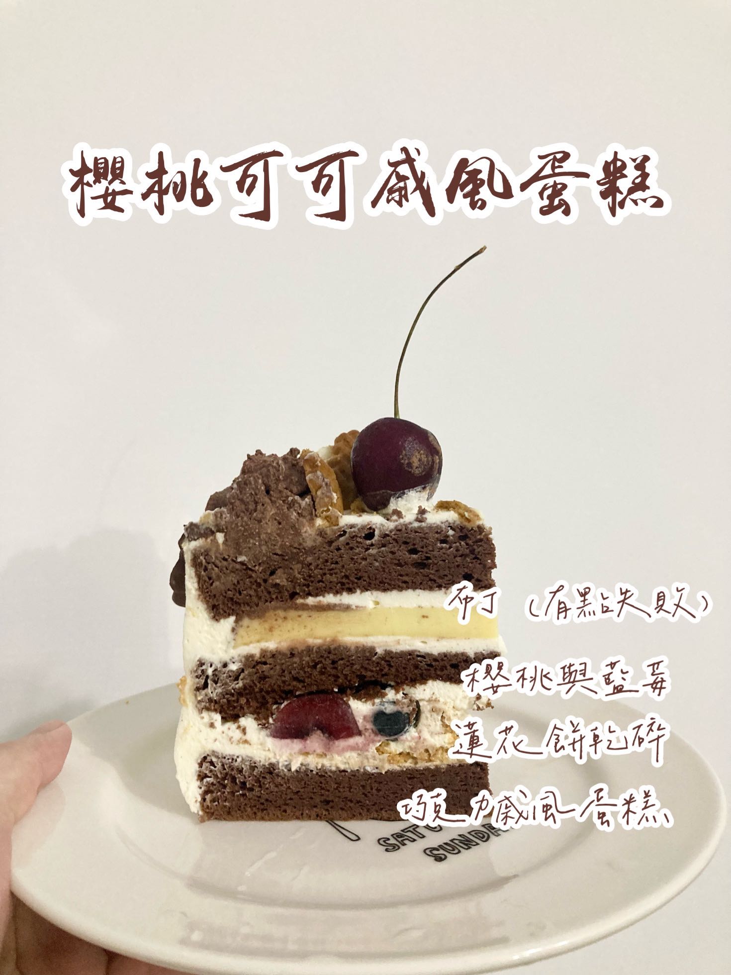 【甜點作品分享】櫻桃巧克力戚風蛋糕 | 食譜分享 | 自製 【甜點作品分享】櫻桃巧克力戚風蛋糕 | 食譜分享 | 自製