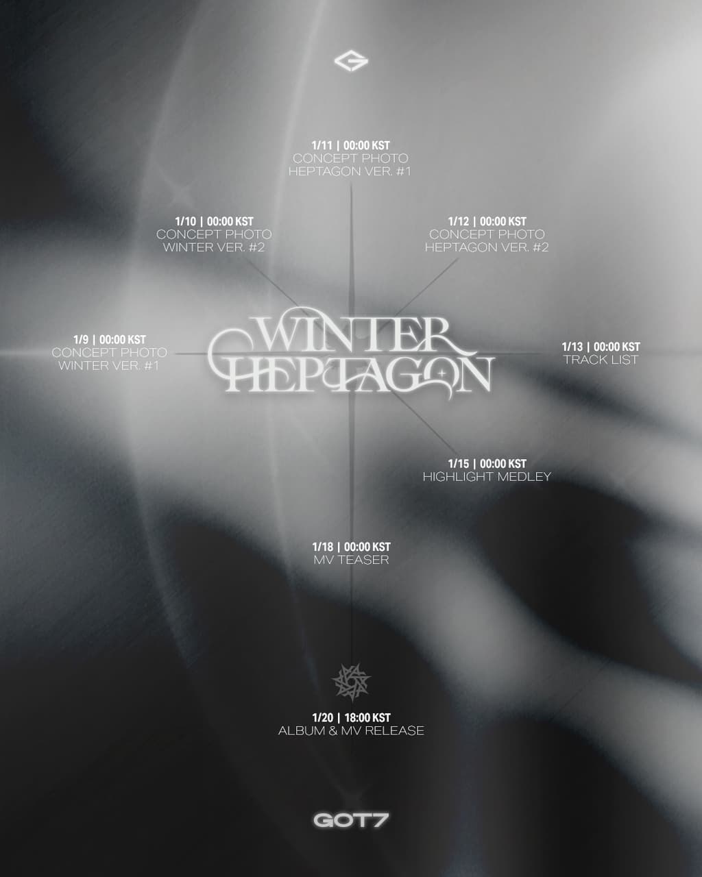 【WINTER HEPTAGON】 PROMOTION SCHEDULER - GOT7板 | Dcard
