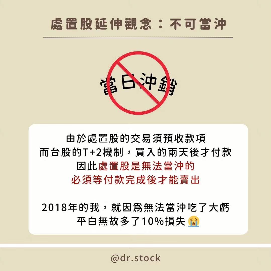 完了怎麼賣不掉？5分鐘帶你認識「處置股」~ - Dr. Stock (@dr.stock) | Dcard