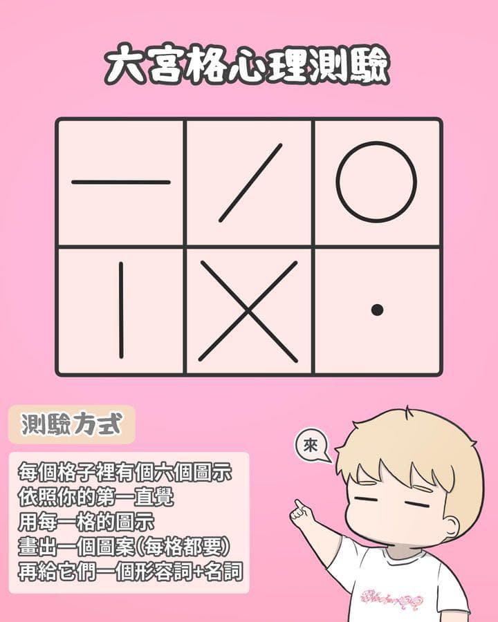 六宮格心理測驗(需要畫圖) - QQ (@blackart_qq) | Dcard