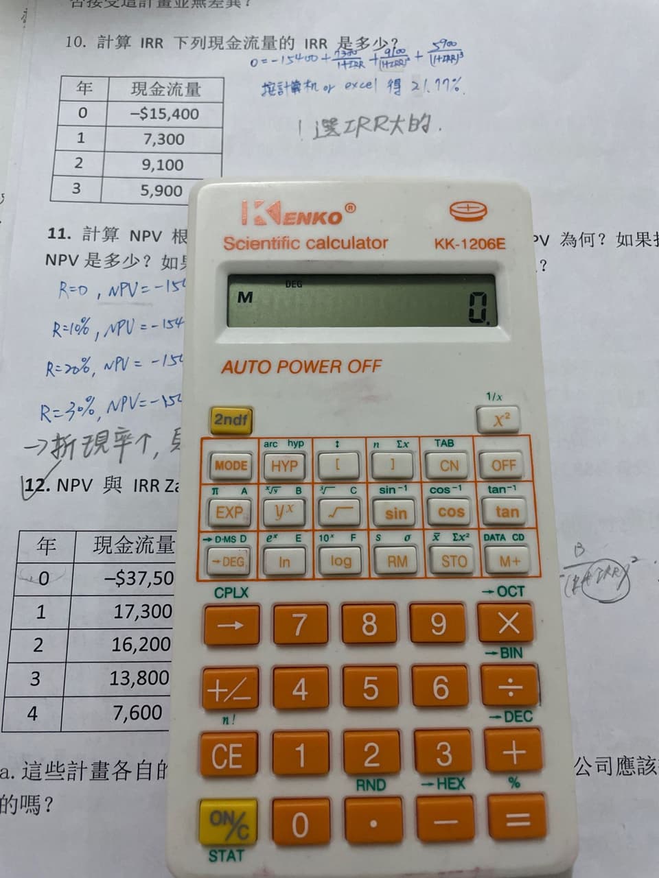 內部報酬率MIRR/IRR 計算- 考試板| Dcard