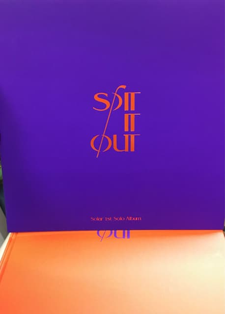 solar ソラ spit it out サイン入り SOLAR - MAMAMOO SOLAR SPIT IT