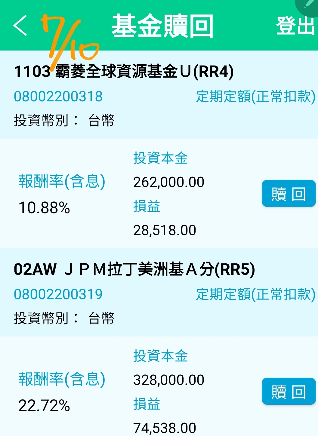 請問是否應該贖回霸菱全球資源基金+JPM拉丁美洲基金? - 理財板| Dcard