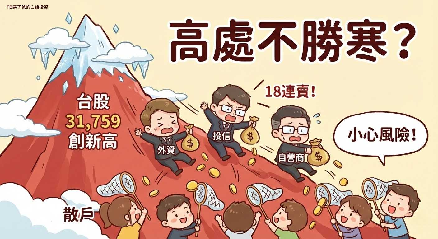 高處不勝寒？】指數再創歷史新高，法人卻上演「連二日大逃殺」 - 理財板| Dcard