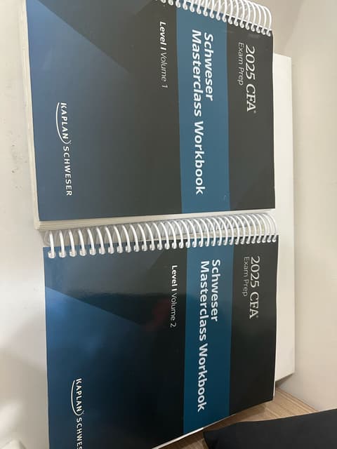 2024年版CFA level1 schweserテキスト等 【公式通販】