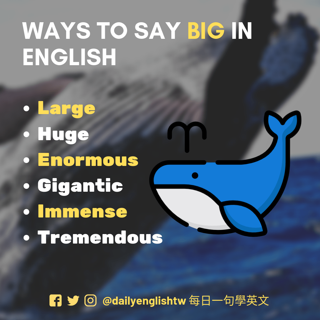 Sentence Using Big 別再只會用『Big』了,其它用法大整理。 - 語言板 | Dcard