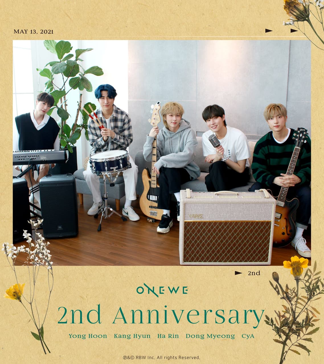 One2won 一起健康平安的走下去吧!ONEWE兩周年快樂 - 追星板 | Dcard