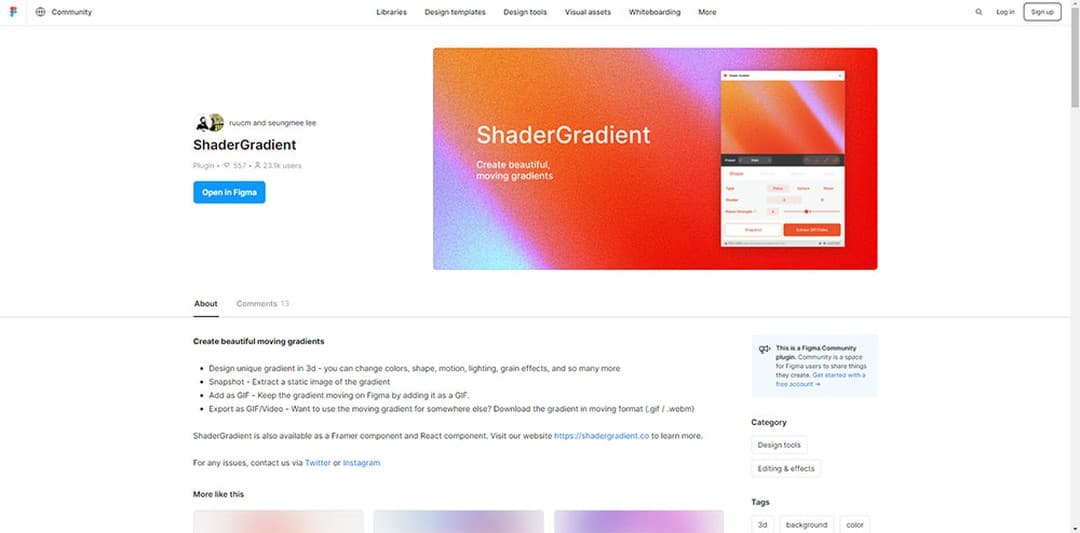 絲滑的動態漸層網站 Shader Gradient - 老沈OS (@oldshen) | Dcard