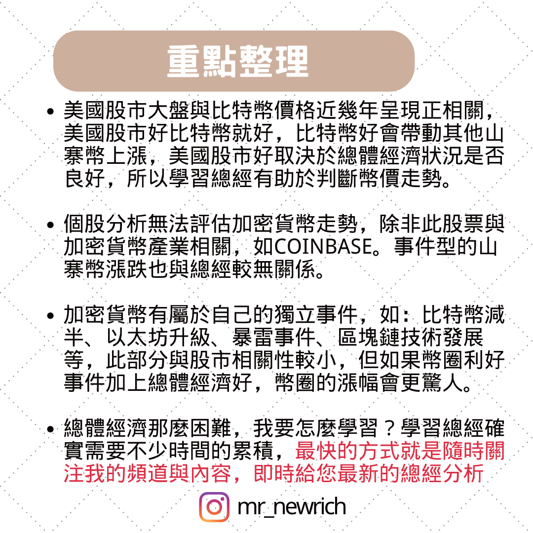 資料整理學習總經讓加密貨幣投資更順手- 區塊鏈板| Dcard
