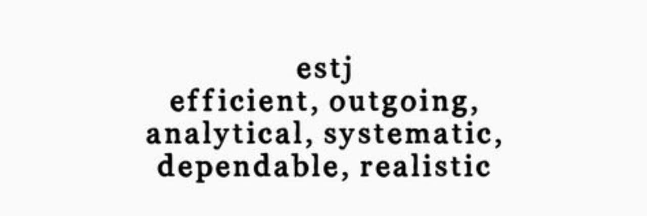 ESTJ