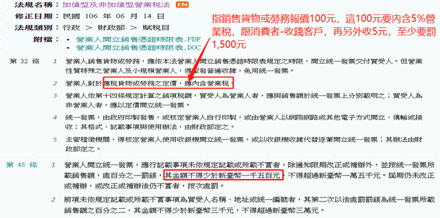 營業人銷售與消費者之應稅貨物或勞務定價，應內含營業稅。 創業板 Dcard