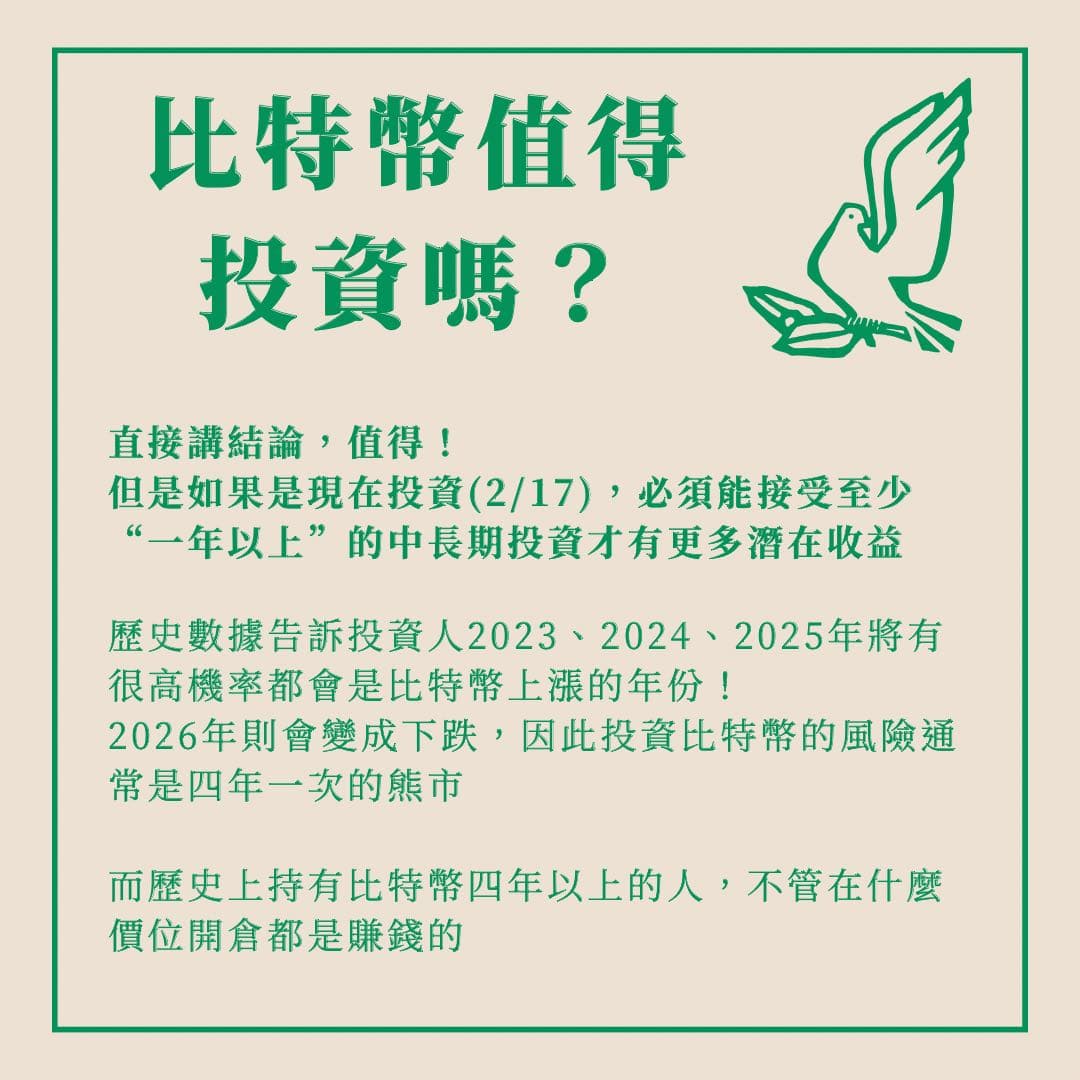 🫶🏼比特幣5萬了還能投資嗎？ - 理財板| Dcard