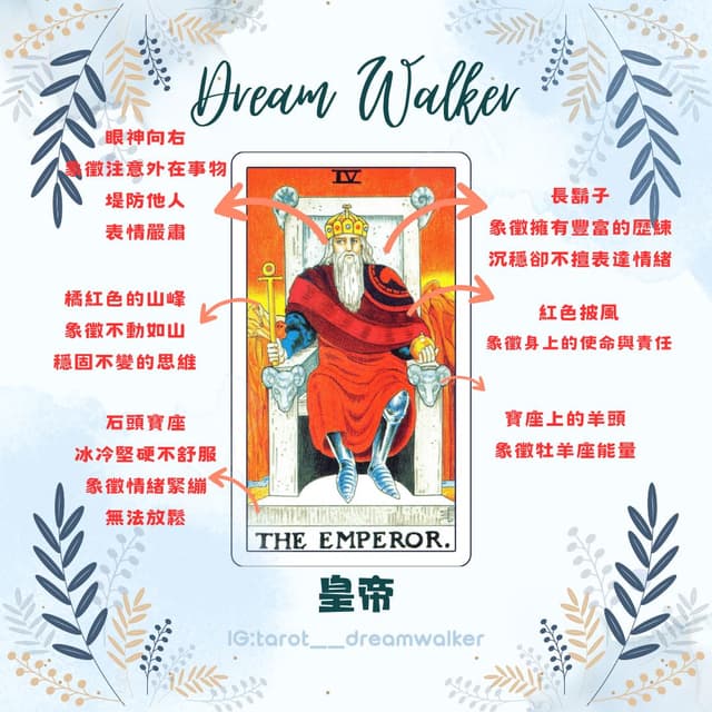 #交流 ️ ️ ️皇帝 ️ ️ ️牌義解析 - 塔羅板 | Dcard