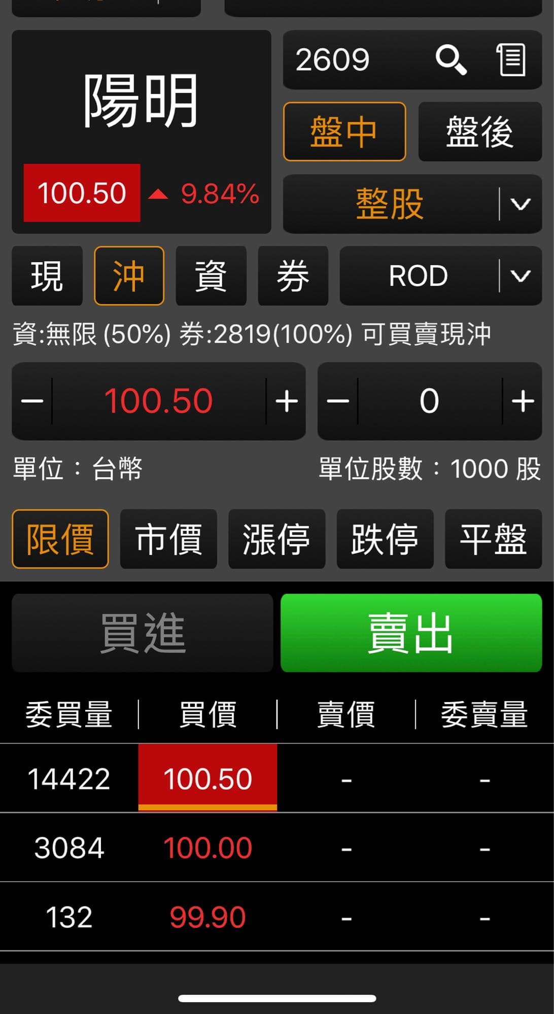 請益誤觸下單沖賣後漲停無法買回！ - 股票板| Dcard