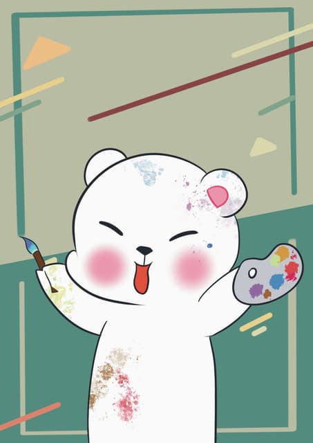 熊熊系列-藝術家熊 - 插畫板 | Dcard