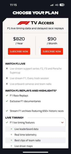 Fitv #問題 好想看F1 TV... - F1板 | Dcard