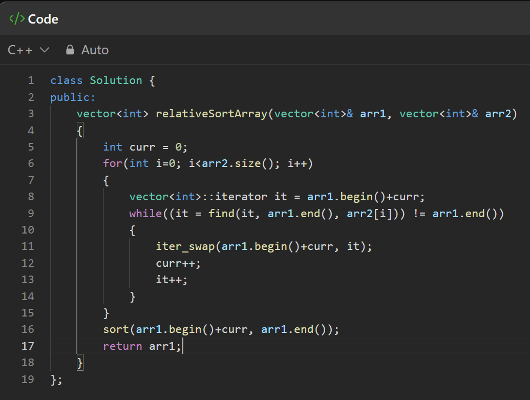 1122. Relative Sort Array 解題紀錄 - 佛朗火箭製造基 (@supersonico) | Dcard