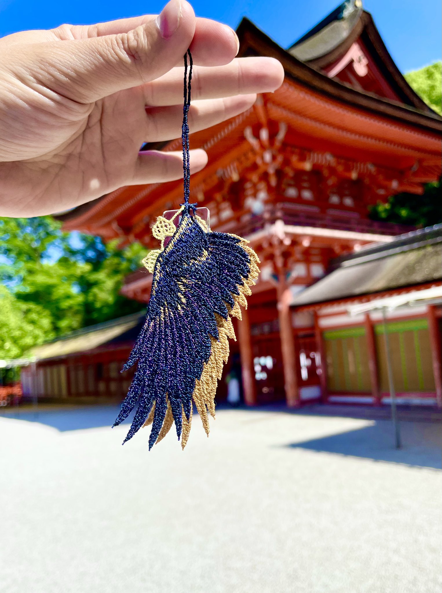下鴨神社｜四季守りセット売り｜レース 間違え 御守り・お守り 桜 葵 雪
