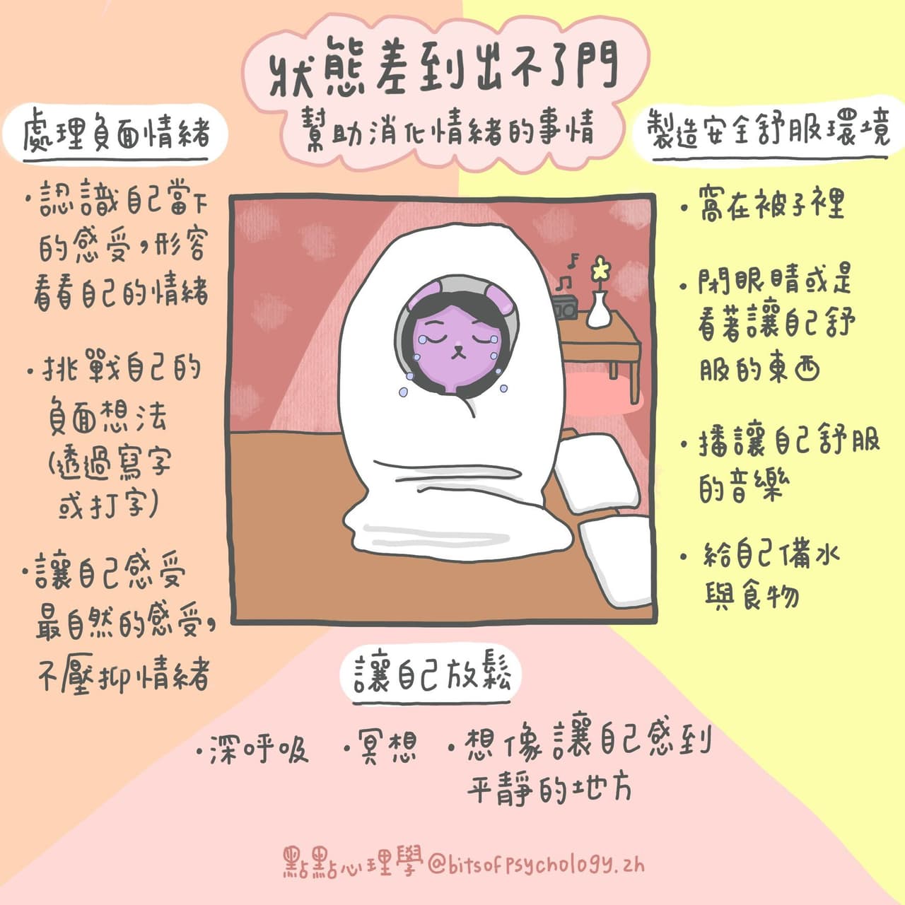 《狀態差到出不了門可以為自己做的事情 + 情緒輪盤》 - 心理板 | Dcard