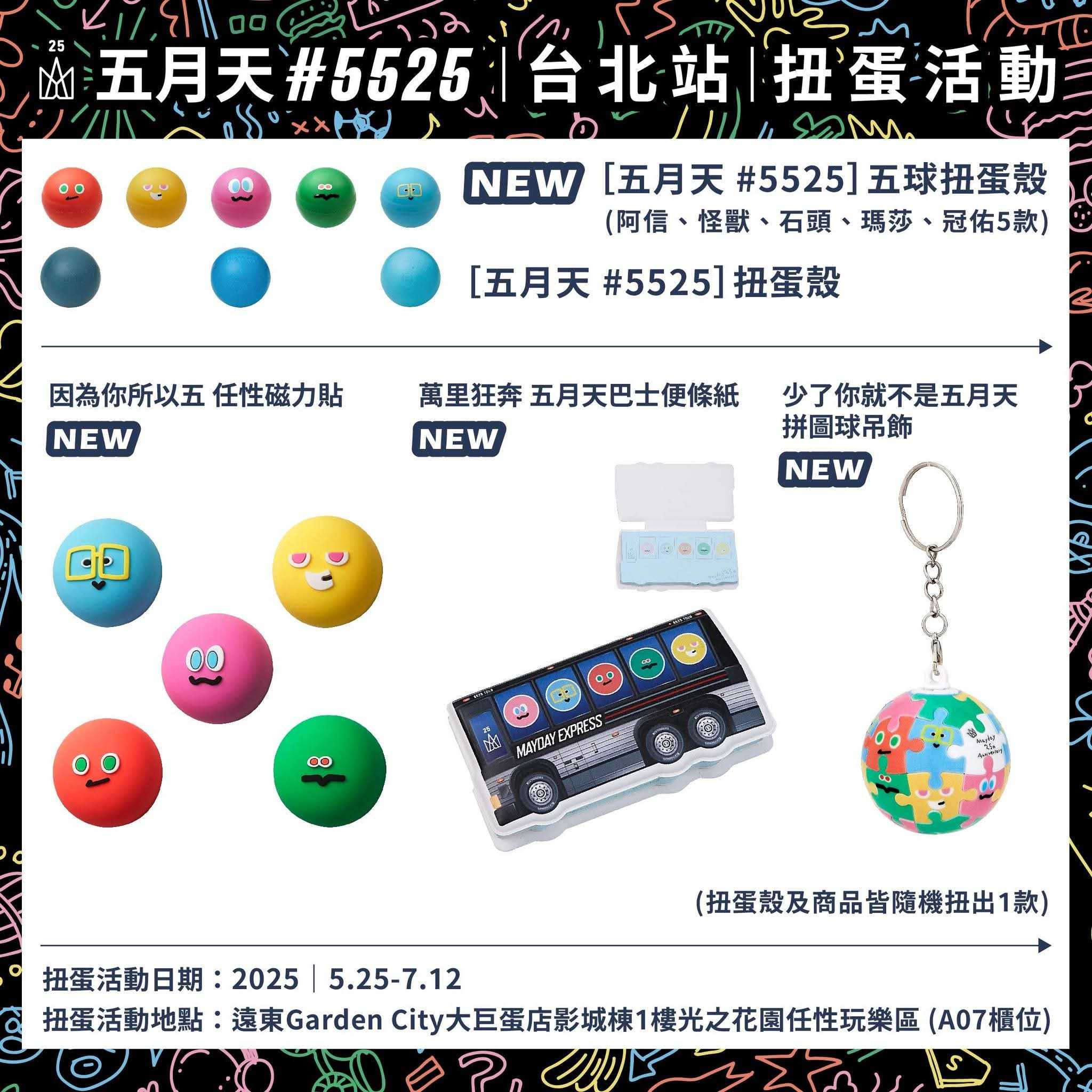 分享五月天5525台北大巨蛋扭蛋小物交換- 五月天板| Dcard