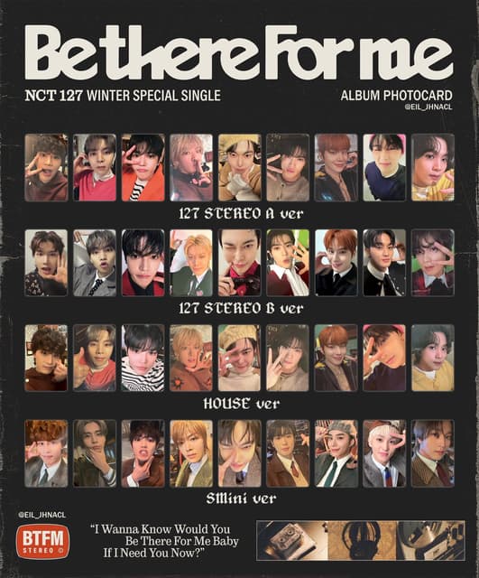 公告NCT127《Be There For Me》小卡集中交換區- NCT板| Dcard
