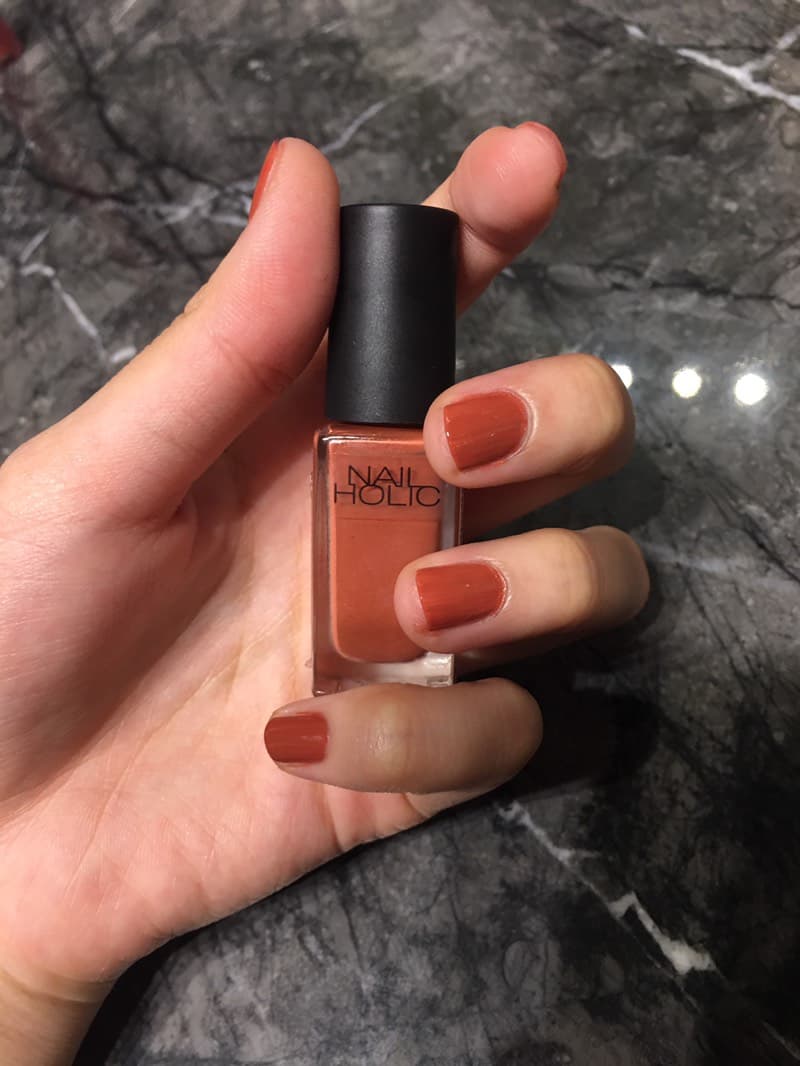 Nail Holic Br311楓葉南瓜色 美妝板 Dcard